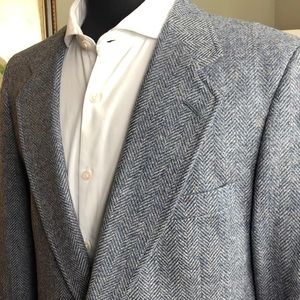 42R Tweed Blazer - 100% Wool - Classic